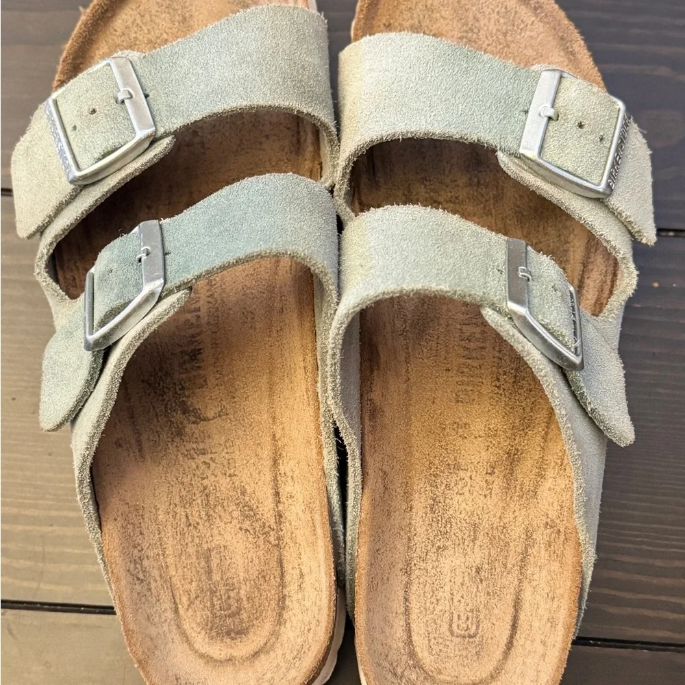 Suede Double Strap Birkenstock Sandals size 41 - Picture 1 of 6